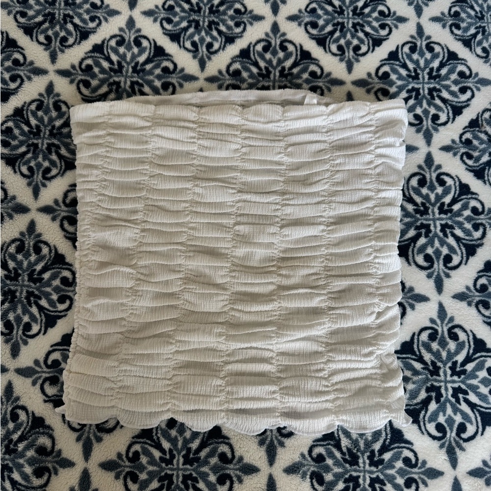 Anthropology ruffle tube top